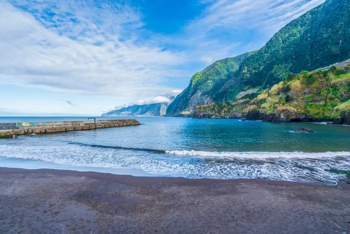 Seixal, on the day two loop. The drive back to Funchal through the São Vicente valley tunnels takes about an hour.