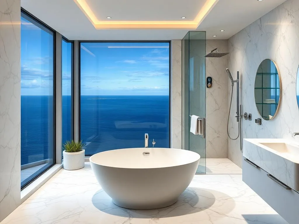 Bathroom of the Beachfront penthouse, Funchal, Madeira