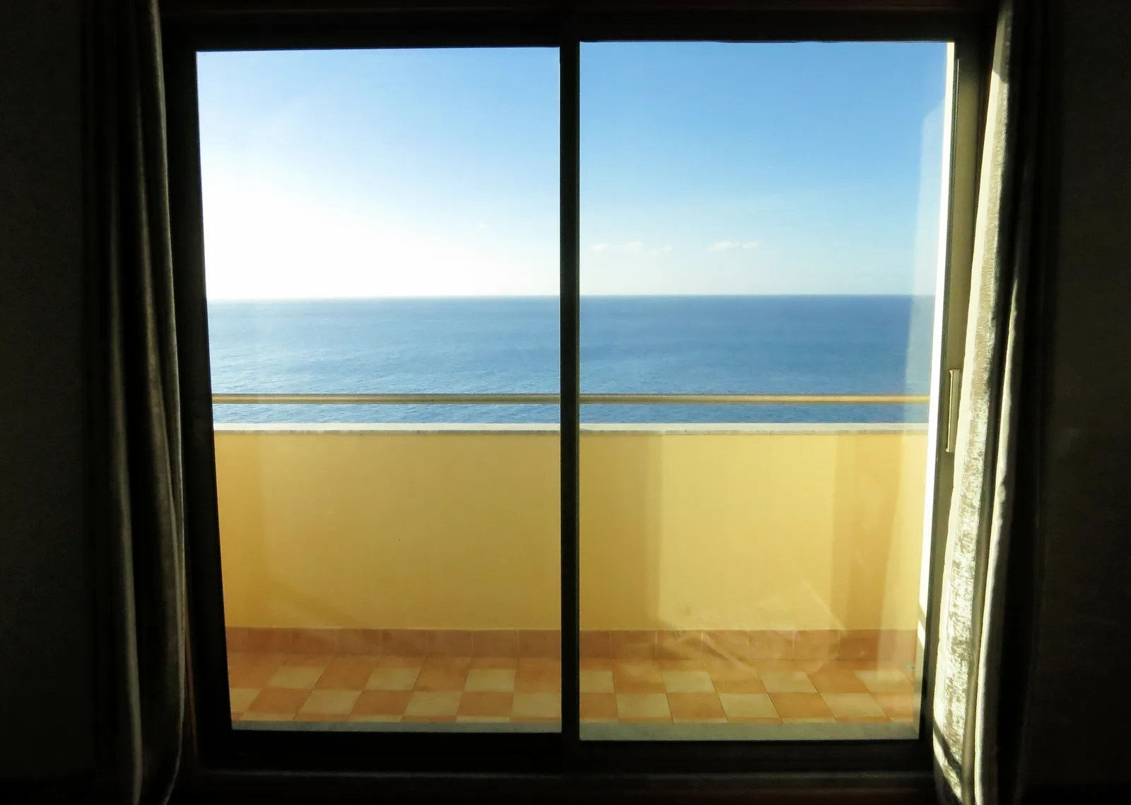 Ocean-facing terrace of the Beachfront penthouse, Funchal, Madeira