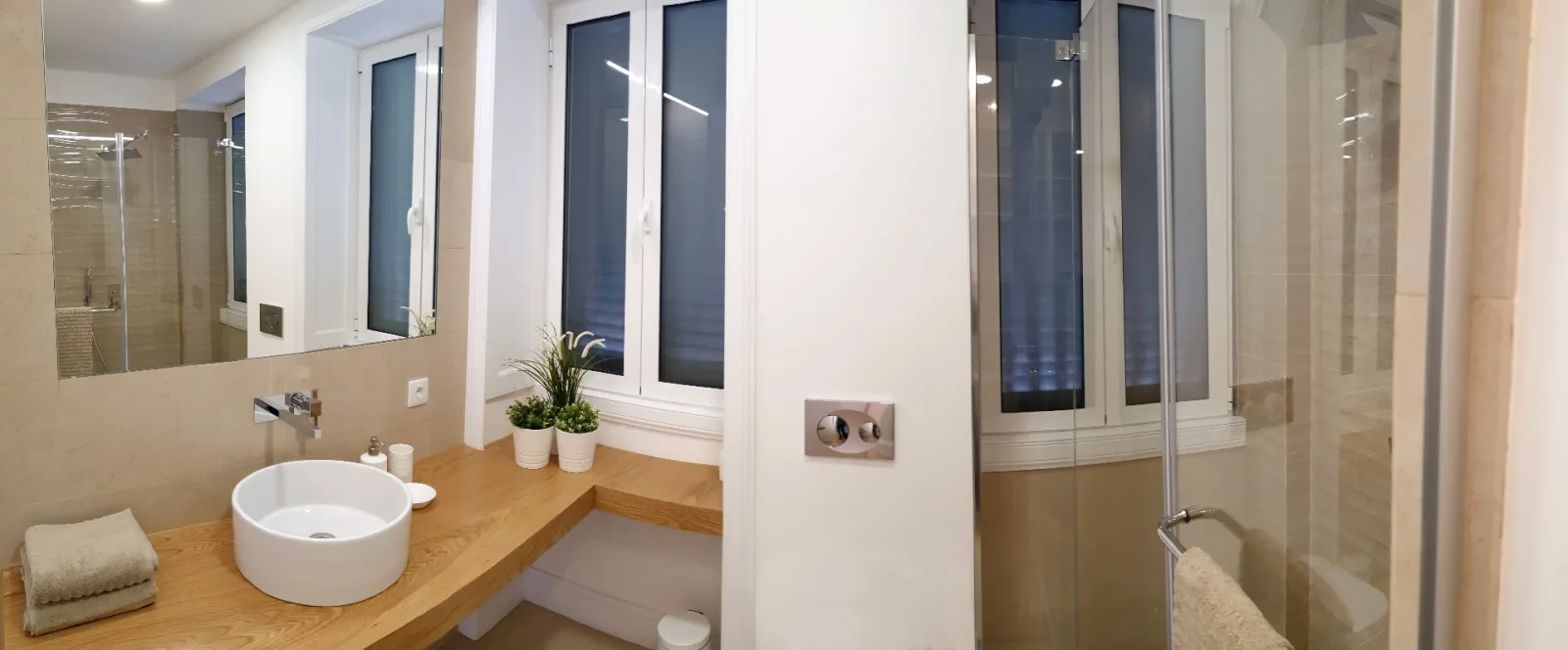 Bathroom of the Downtown villa, Funchal, Madeira
