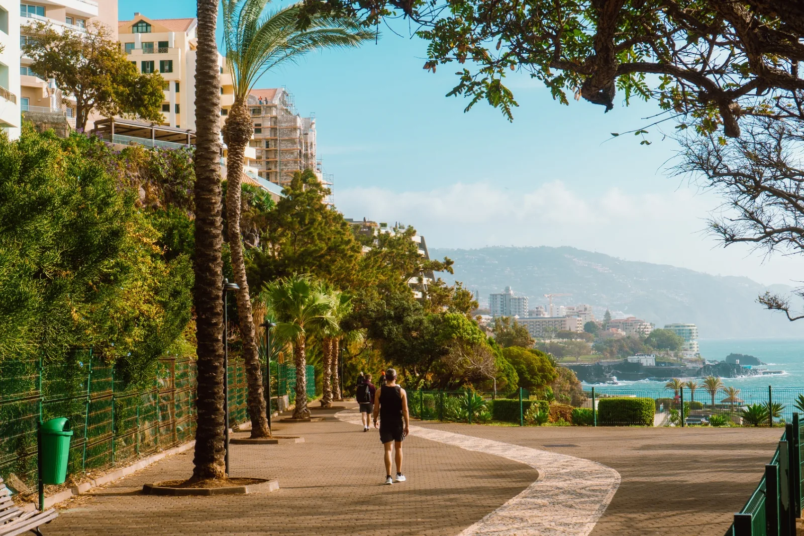 The palm-lined seafront promenade of the Lido quarter